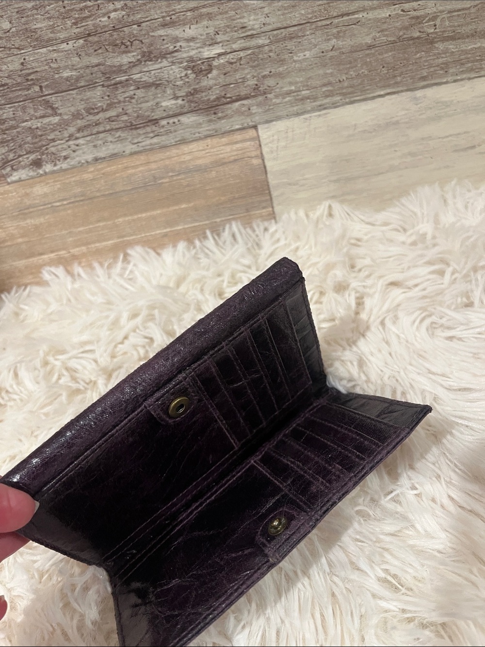 Matt & Nat deep purple/plum wallet. - Picture 8 of 10